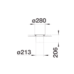Blanco 521471 Solon-IF 7.0公升 嵌入式不鏽鋼垃圾桶